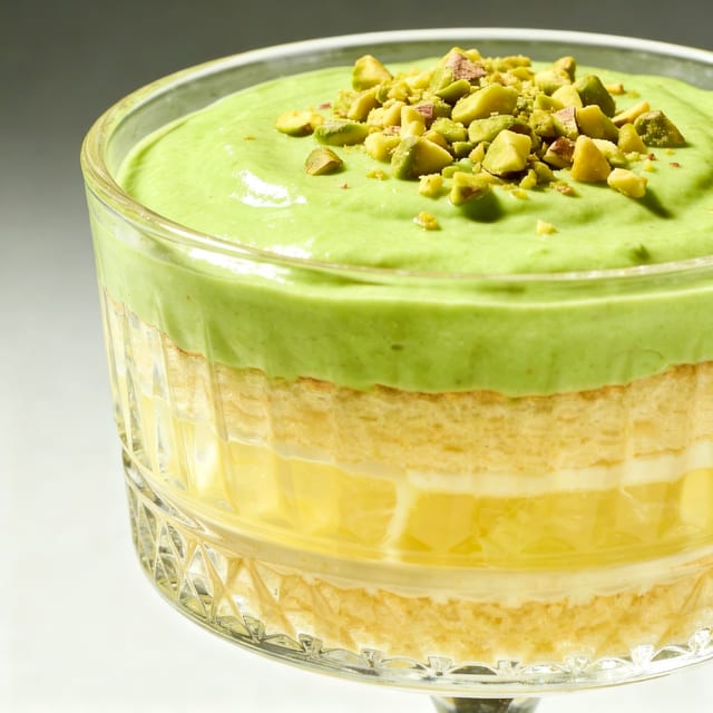 Pistachio Crema Trifle.