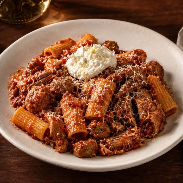 Sunday Feast Rigatoni.